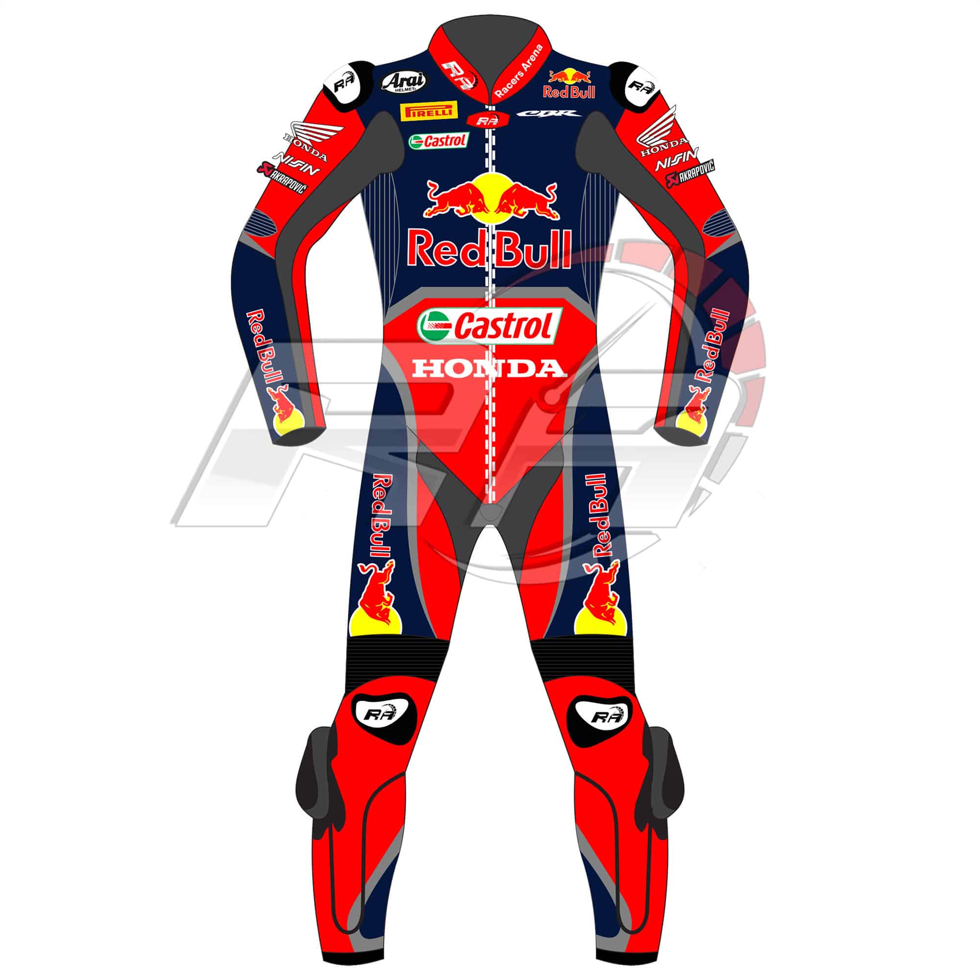 Nicky Hayden Red Bull Honda WSBK 2017 Race Suit Front