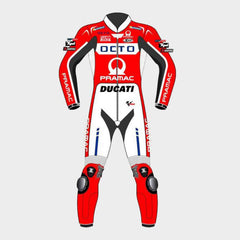 Scott Redding Ducati Pramac 2017 MotoGP Leather Suit Front